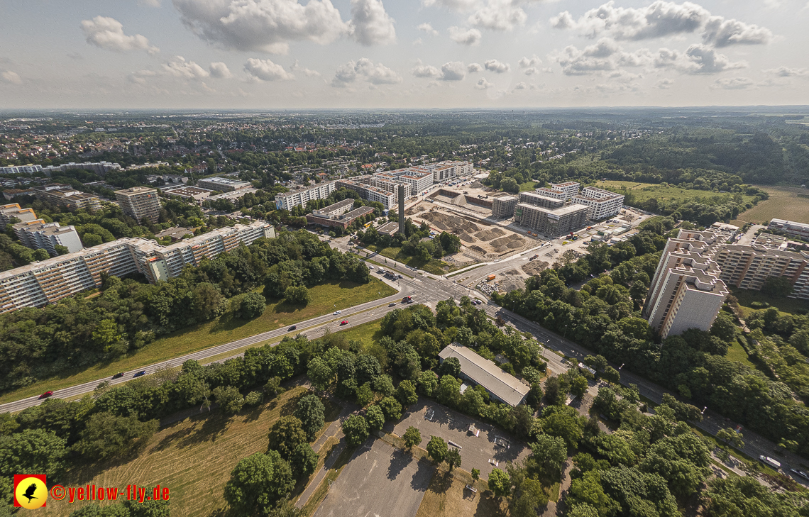 07.06.2023 - Annette-Kolb-Anger, Perlach Stift und Aufstockung in der Kafkastraße in Neuperlach